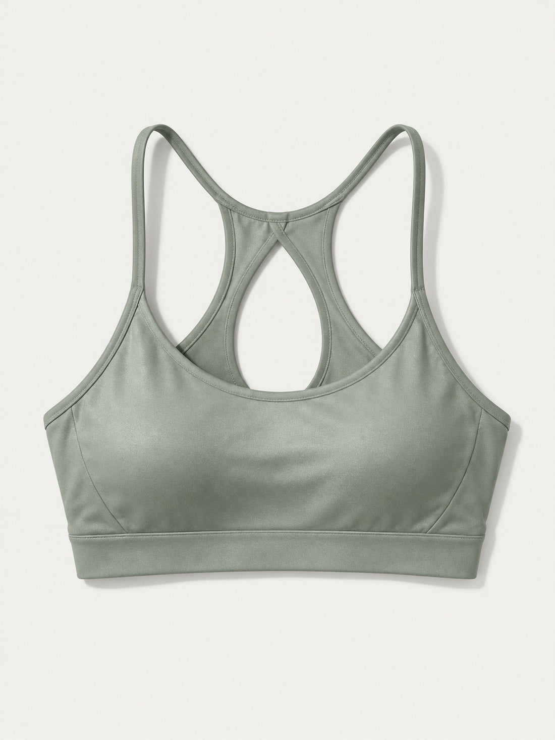 Brassière Flow sauge à plat, dos en goutte