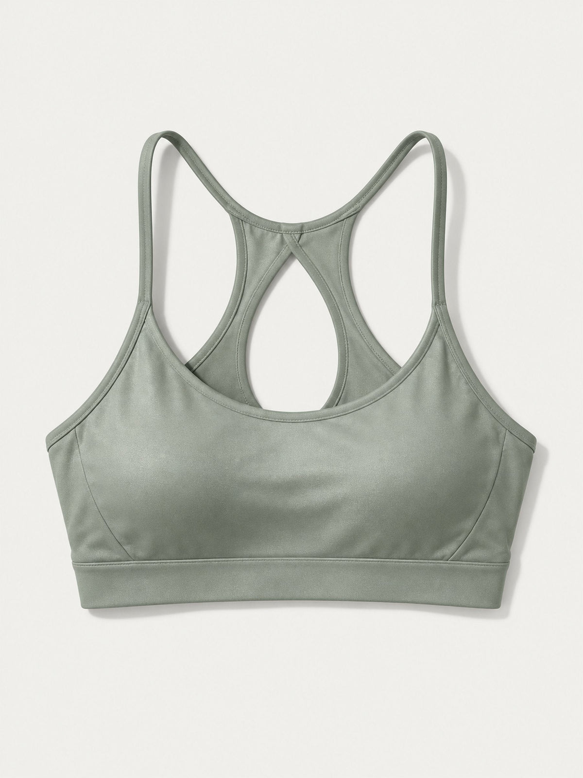 Brassière Flow sauge à plat, dos en goutte