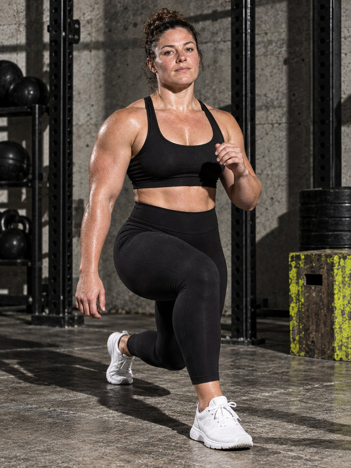 Legging Sculpt noir en fente