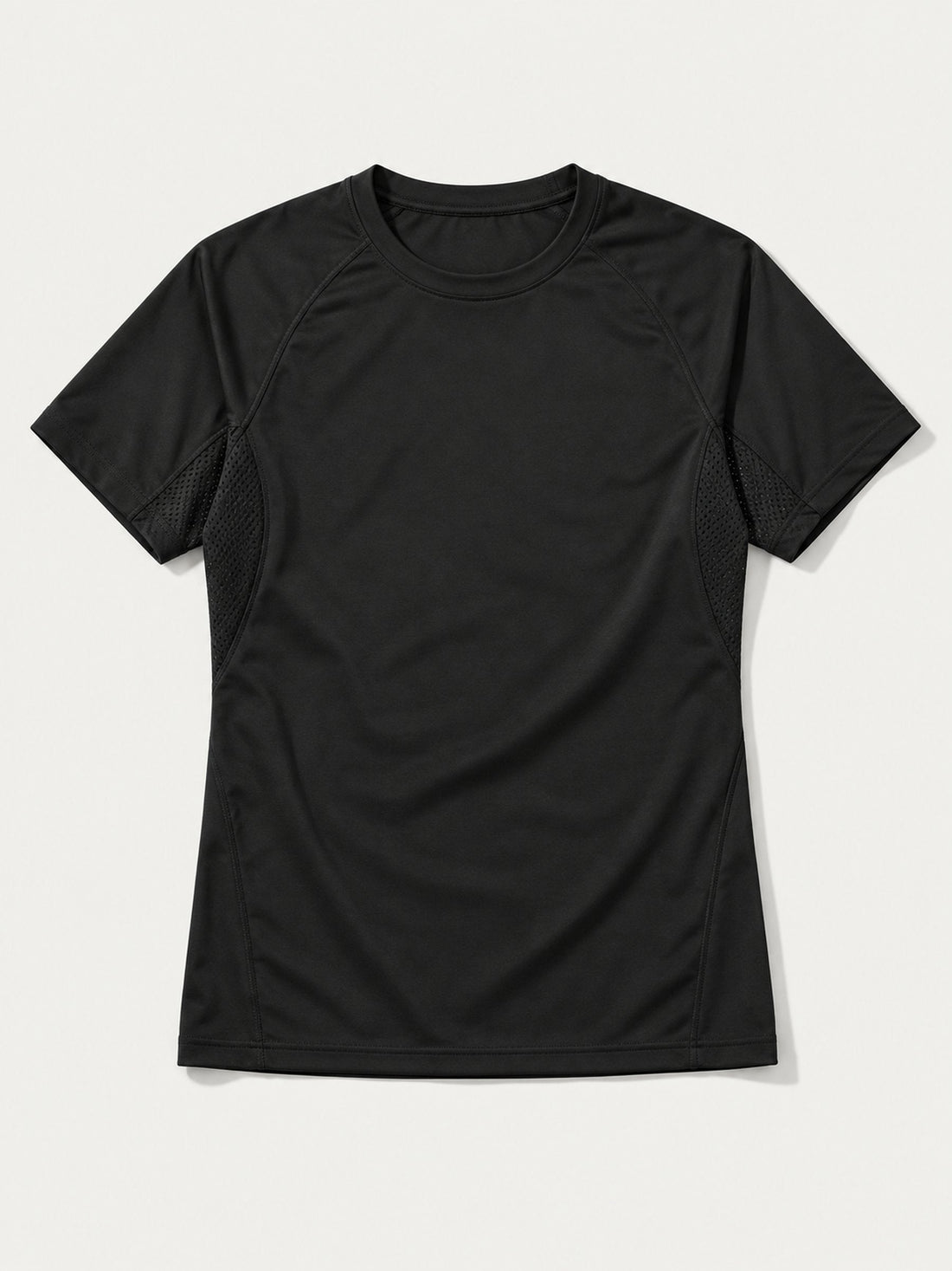 T-shirt Dry Tech noir à plat