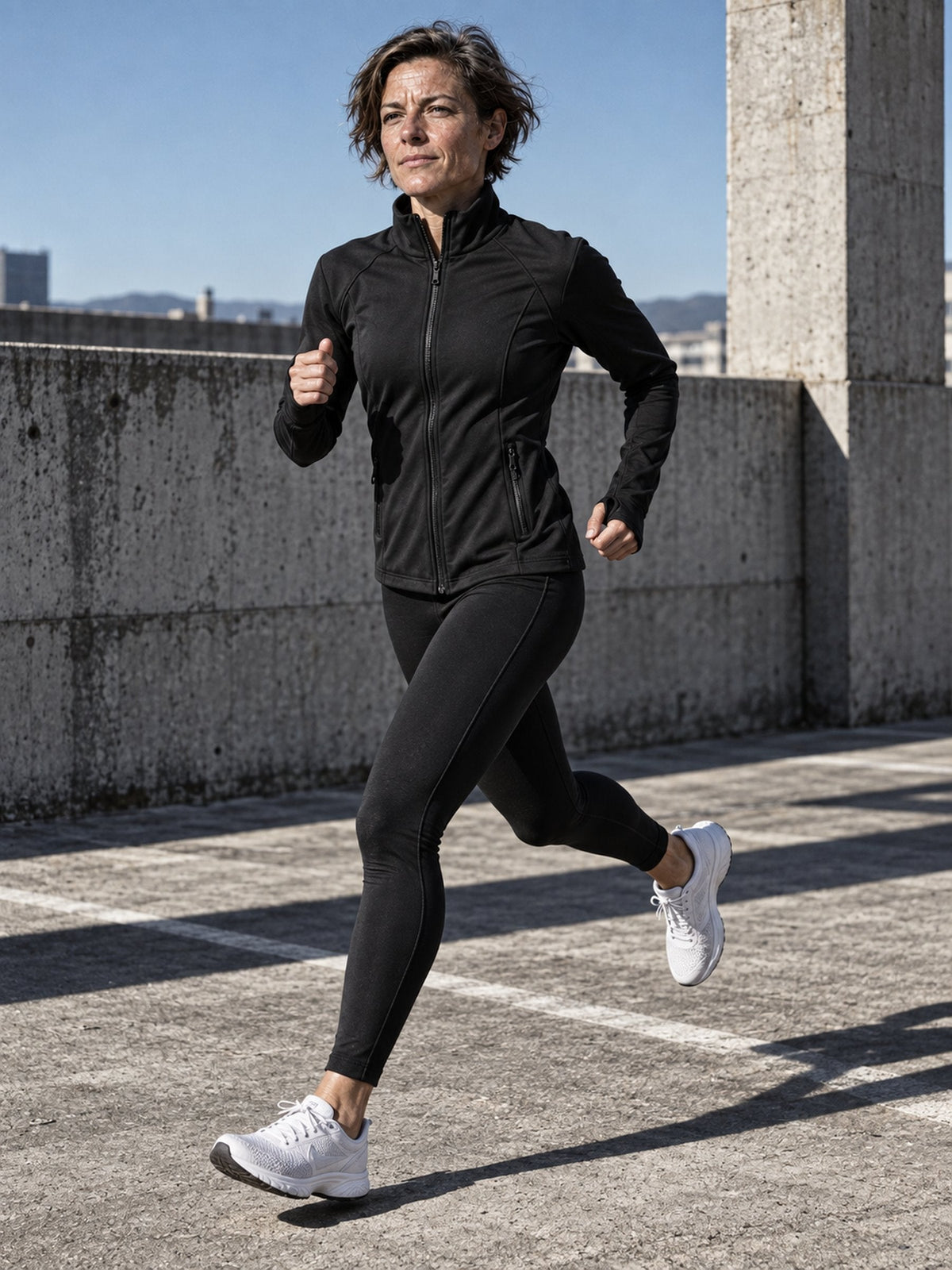 Veste Thermo noire en course